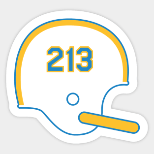 LA Chargers 213 Helmet Sticker